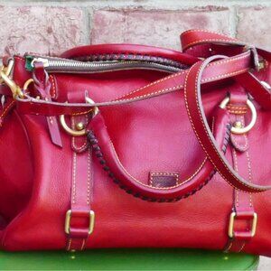 Dooney & Bourke Medium Red Florentine Satchel